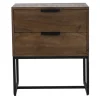 Light & Living Nachtkastjes|Nachtkastjes|Nachtkastje Meave, hout donker bruin