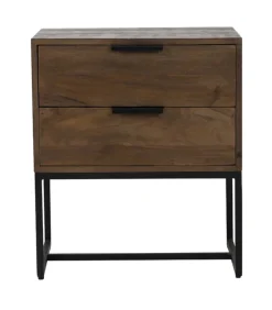 Light & Living Nachtkastjes|Nachtkastjes|Nachtkastje Meave, hout donker bruin