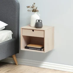 Bendt Nachtkastjes|Nachtkastjes|Nachtkastje Mimi met 1 lade, 33cm Eiken