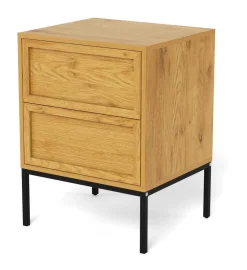 Bendt Nachtkastjes|Nachtkastjes|Nachtkastje Nakea Eikenlook, Met 2 laden