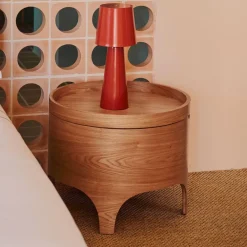 Kave Home Nachtkastjes|Nachtkastjes|Nachtkastje Octavia Essenhout, 55cm