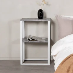 Nohr Nachtkastjes|Nachtkastjes|Nachtkastje Ram Betonlook, 45 x 30cm