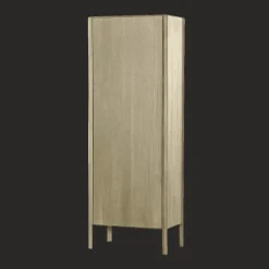 Tower Living Opbergkasten|Opbergkast Amalfi Eiken, 190 x 70cm, kleur Whitewash