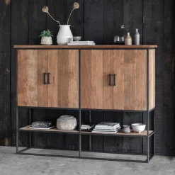 DTP Home Opbergkasten|Opbergkast Beam Teakhout, 180 x 140cm, kleur Naturel