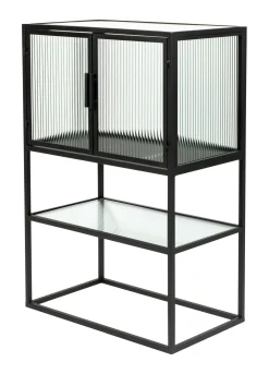 Dutchbone Opbergkasten|Opbergkast Boli Glas en metaal