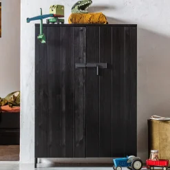 WOOOD Opbergkasten|Opbergkast Bruut kleur Zwart