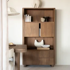 Eleonora Opbergkasten|Opbergkast Edward Mangohout, 180 x 100cm Bruin