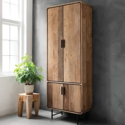 DTP Home Opbergkasten|Opbergkast Evo Teakhout, 220 x 80cm