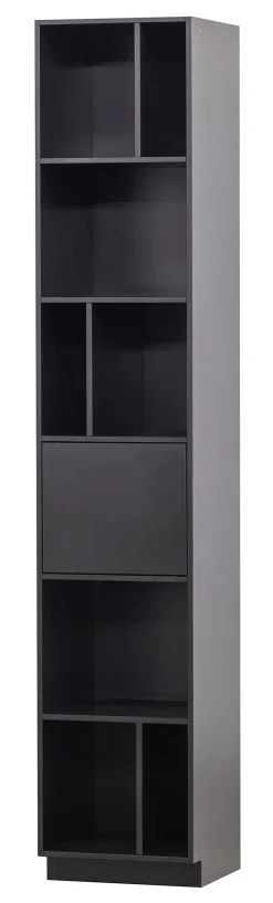 WOOOD Opbergkasten|Opbergkast Finca Mat zwart, 210 x 40cm