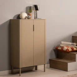 WOOOD Opbergkasten|Opbergkast Gunnar Grenenhout, 135 x 85cm, kleur Mud