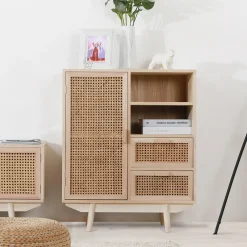 Artistiq Living Opbergkasten|Opbergkast Hanny 85 x 70cm rotan / webbing