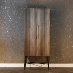 Richmond Interiors Opbergkasten|Opbergkast Ironville 75 x 182cm, kleur Goud