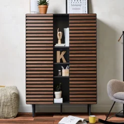 Kave Home Opbergkasten|Opbergkast Kesia Zwart