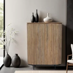 Livingfurn Opbergkasten|Opbergkast Lausanne Teakhout, 150 x 115cm