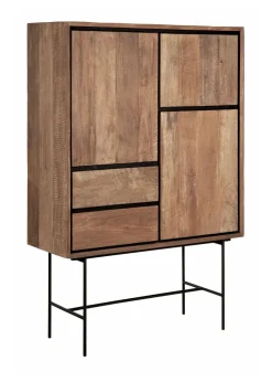 DTP Home Opbergkasten|Opbergkast Metropole Teakhout, 150 x 100cm Naturel