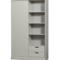 WOOOD Opbergkasten|Opbergkast Mila Grenenhout, kleur Dust