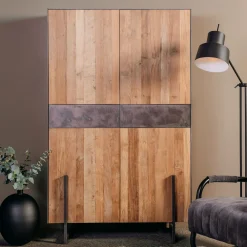 Tower Living Opbergkasten|Opbergkast Ora Gerecycled teak, 182 cm