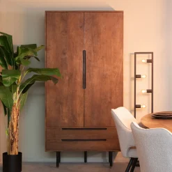 LABEL51 Opbergkasten|Opbergkast Rio Mangohout, 200 x 100cm Espresso