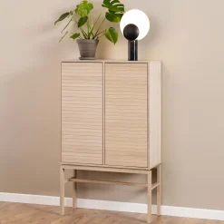 Bendt Opbergkasten|Opbergkast Sharalyn Eiken, 150 x 90cm Wit