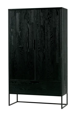 WOOOD Opbergkasten|Opbergkast Silas, kleur Zwart