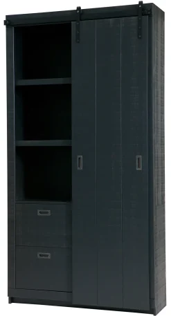 vtwonen Opbergkasten|Opbergkast Slide met staldeur / schuifdeur