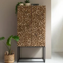 MUST Living Opbergkasten|Opbergkast Sticks Teakhout, 180 x 90cm