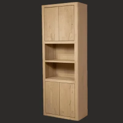 Tower Living Opbergkasten|Opbergkast Tenna Mangohout, Met 2 open vakken, 220 x 80cm, kleur Naturel