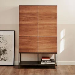 Kave Home Opbergkasten|Opbergkast Vedrana Walnoot, 160 x 98cm