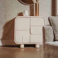 Tower Living Opbergkasten|Opbergkastje Alviano 80 x 80cm, kleur Beige