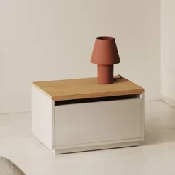 Kave Home Opbergkasten|Opbergkist Abilen Eiken, 60 x 40cm, kleur Naturel