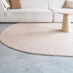 By-Boo Vloerkleden|Organisch Vloerkleed Pebble Wol, 190 x 290cm Beige