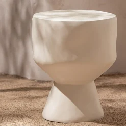 WOOOD Loungetafels & Bijzettafels|Organische Bijzettafel Aur 40cm, kleur Naturel