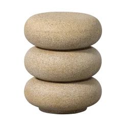 WOOOD Zwarte Bijzettafel|Organische Bijzettafel Laurel Magnesiumoxide