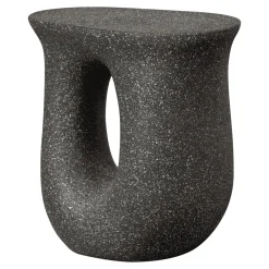 WOOOD Zwarte Bijzettafel|Organische Bijzettafel Moson Magnesiumoxide