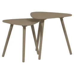 WOOOD Bijzettafels Set|Organische Bijzettafel Nila Set van 2 stuks