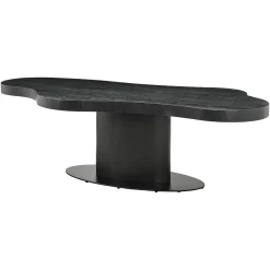 Richmond Interiors Organische Eettafel|Organische Eettafel Bogor Eiken, kleur Dark Coffee