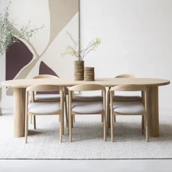 Eleonora Organische Eettafel|Organische Eettafel Josh Eiken, kleur Naturel