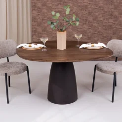 Sohome Sohome Giftcard|Organische Eettafel|Organische Eettafel Madin Mangohout, 140cm, kleur Espresso