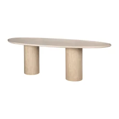 Richmond Interiors Travertin Eettafel|Organische Eettafel|Organische Eettafel Renaissance Travertin, 240 x 100cm Beige