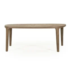 Eleonora Organische Eettafel|Organische Eettafel Taylor Mangohout Bruin