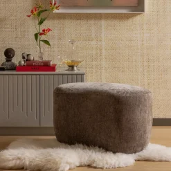 WOOOD Poefs & Hockers|Organische Poef Popular Chenille