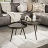 LifestyleFurn Salontafel Set|Organische Salontafel|Organische Salontafel Ananda Brons Liquid, Set van 2 stuks