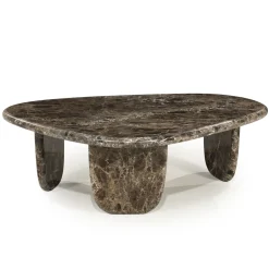 Eleonora Organische Salontafel|Organische Salontafel Devin Marmer, 100 x 85cm