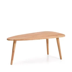 Kave Home Organische Salontafel|Organische Salontafel Duvani Acaciahout, 110 x 60cm