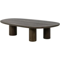 Richmond Interiors Organische Salontafel|Organische Salontafel Ellington Hout, 150 x 80cm Bruin