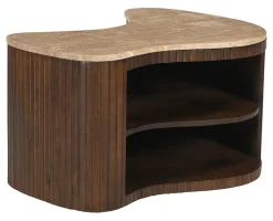 Artistiq Living Organische Salontafel|Organische Salontafel Hau Mangohout, 60 x 40cm, kleur Bruin