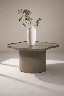 Nohr Organische Salontafel|Organische Salontafel Ilene 90cm, kleur Bruin