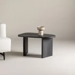 Nohr Organische Salontafel|Organische Salontafel Jenea 70 x 45cm, kleur Zwart