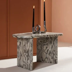 Nohr Organische Salontafel|Organische Salontafel Jenea MDF, 70 x 45cm, kleur Grijs