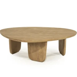 Eleonora Organische Salontafel|Organische Salontafel Maud Mangohout, 100 x 85cm